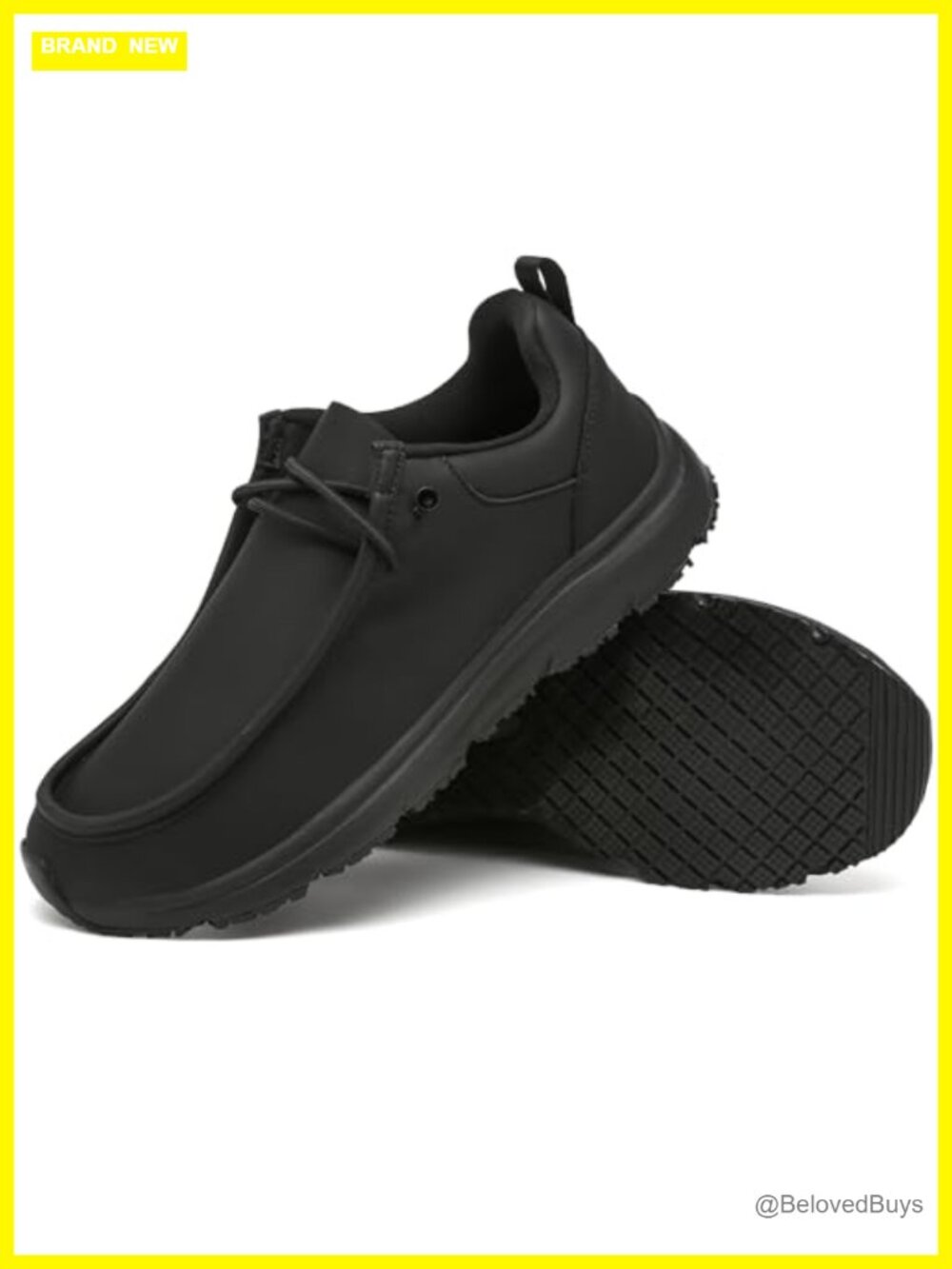 Non Slip Waterproof Work Shoes Slip On Chef Loafers Nursing Kitchen